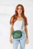 Nakoa Vegan PU Leather Miami Crossbody Bag Jungle Green