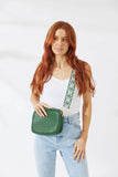 Nakoa Vegan PU Leather Miami Crossbody Bag Jungle Green