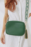 Nakoa Vegan PU Leather Miami Crossbody Bag Jungle Green