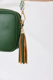 Nakoa Vegan PU Leather Miami Crossbody Bag Jungle Green