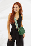 Nakoa Vegan PU Leather California Crossbody Bag Jungle Green