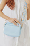 Nakoa Vegan PU Leather California Crossbody Bag Light Blue