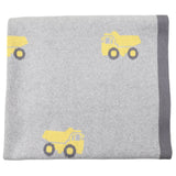 Korango Classic Tip Truck Knit Blanket Grey