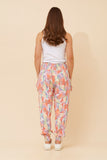 CKM Abstract Print Harem Pants Pink