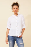 Bottega Moda Almada Linen Shirt White