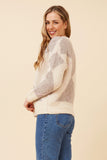 CKM Argyle Wool Blend Knit Jumper Clay