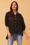 CKM Belina Button Up Wmns Shirt Black