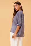 CKM Belina Button Up Wmns Shirt Blue Jean