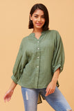 CKM Belina Button Up Wmns Shirt Green