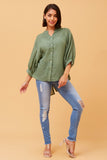 CKM Belina Button Up Wmns Shirt Green