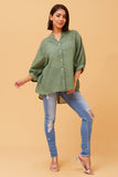 CKM Belina Button Up Wmns Shirt Green