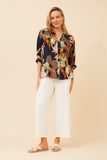 CKM Belina Floral Shirt Navy