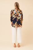 CKM Belina Floral Shirt Navy