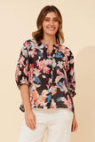 CKM Belina Floral Shirt Black