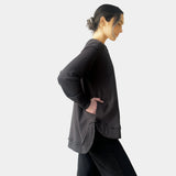 Amyic Embroidery Sweatshirt Charcoal