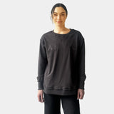 Amyic Embroidery Sweatshirt Charcoal