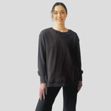 Amyic Embroidery Sweatshirt Charcoal