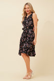 CKM City Chic Floral Dress Black