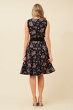 CKM City Chic Floral Dress Black