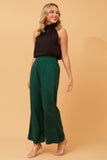 CKM Corbin Crop Wide Leg Wmns Pants Emerald