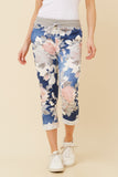 Bottega Moda Ginna Floral Jogger Pants Denim