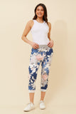 Bottega Moda Ginna Floral Jogger Pants Denim