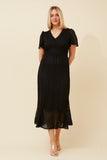 CKM Godiva Lace Midi Dress Black