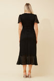 CKM Godiva Lace Midi Dress Black
