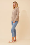 CKM Gretchen Wool Blend Knit Jumper Beige