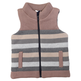 Korango Kids Padded Knit Vest Hazelnut Stripe