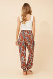 CKM Harem Floral Pants Rust
