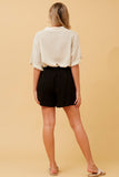 CKM Haylo Paperbag Linen Wmns Shorts Black