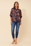 CKM Ishla Floral Shirt Navy
