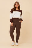 CKM Fleece Lined Leggings Chocolate