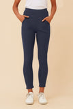 CKM Fleece Lined Leggings Navy