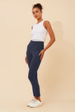 CKM Fleece Lined Leggings Navy