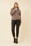 CKM Teddy Faux Fur Jacket Mocha