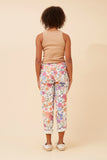 Bottega Moda Janja Floral Jogger Pants Multi White