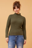 CKM June Solid Knit Jumper Army Green