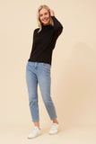 CKM June Solid Knit Jumper Black