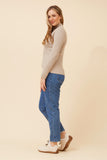 CKM June Solid Knit Jumper Clay