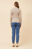 CKM June Solid Knit Jumper Clay