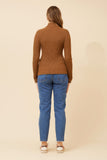 CKM June Solid Knit Jumper Gingerbread