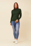 CKM June Solid Knit Jumper Jungle Green