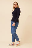 CKM June Solid Knit Jumper Navy