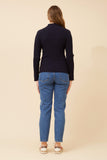 CKM June Solid Knit Jumper Navy