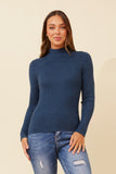 CKM June Solid Knit Jumper Poseidon Blue