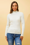 CKM June Solid Knit Jumper White
