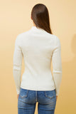 CKM June Solid Knit Jumper White