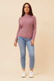 CKM June Solid Knit Jumper Wild Rose